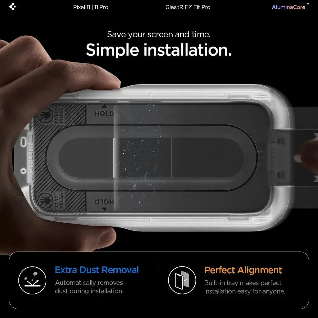 [2 Pack] Google Pixel 11 Pro / 11 Screen Protector Glas.tR EZ Fit Pro Spigen Singapore Singapore
