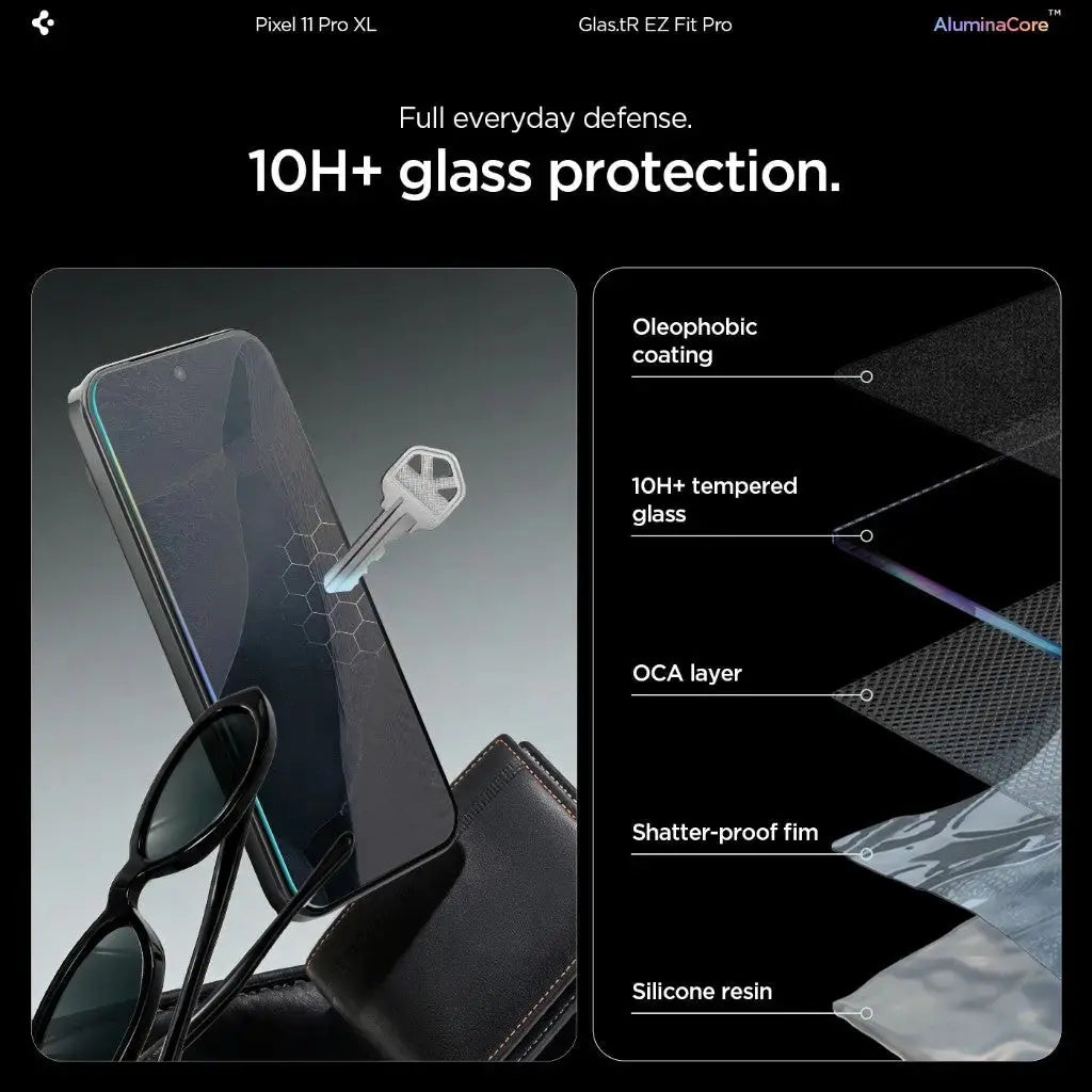 [2 Pack] Google Pixel 11 Pro XL Screen Protector EZ Fit Pro Spigen Singapore Singapore