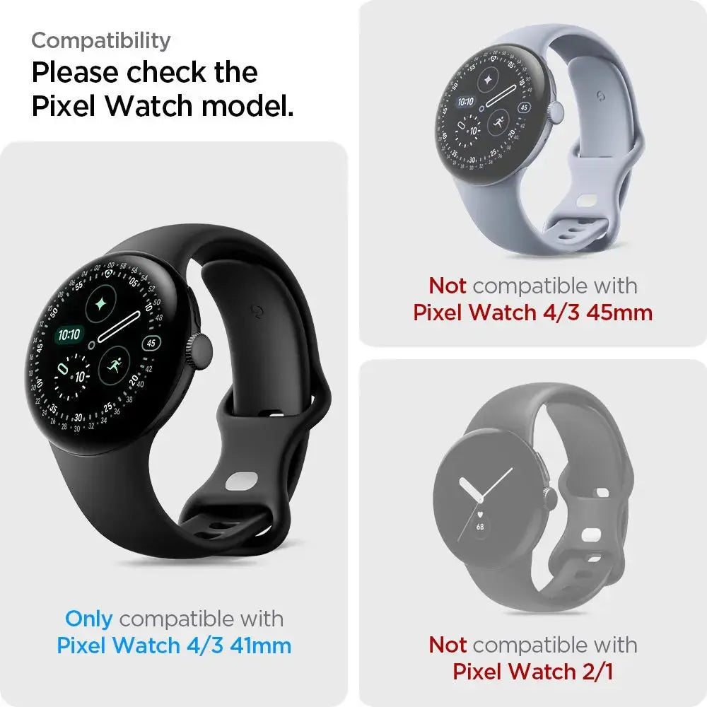 [2 Pack] Spigen Google Pixel Watch 4 / 3 (41mm) EliteShield EZ Fit Spigen Singapore Singapore