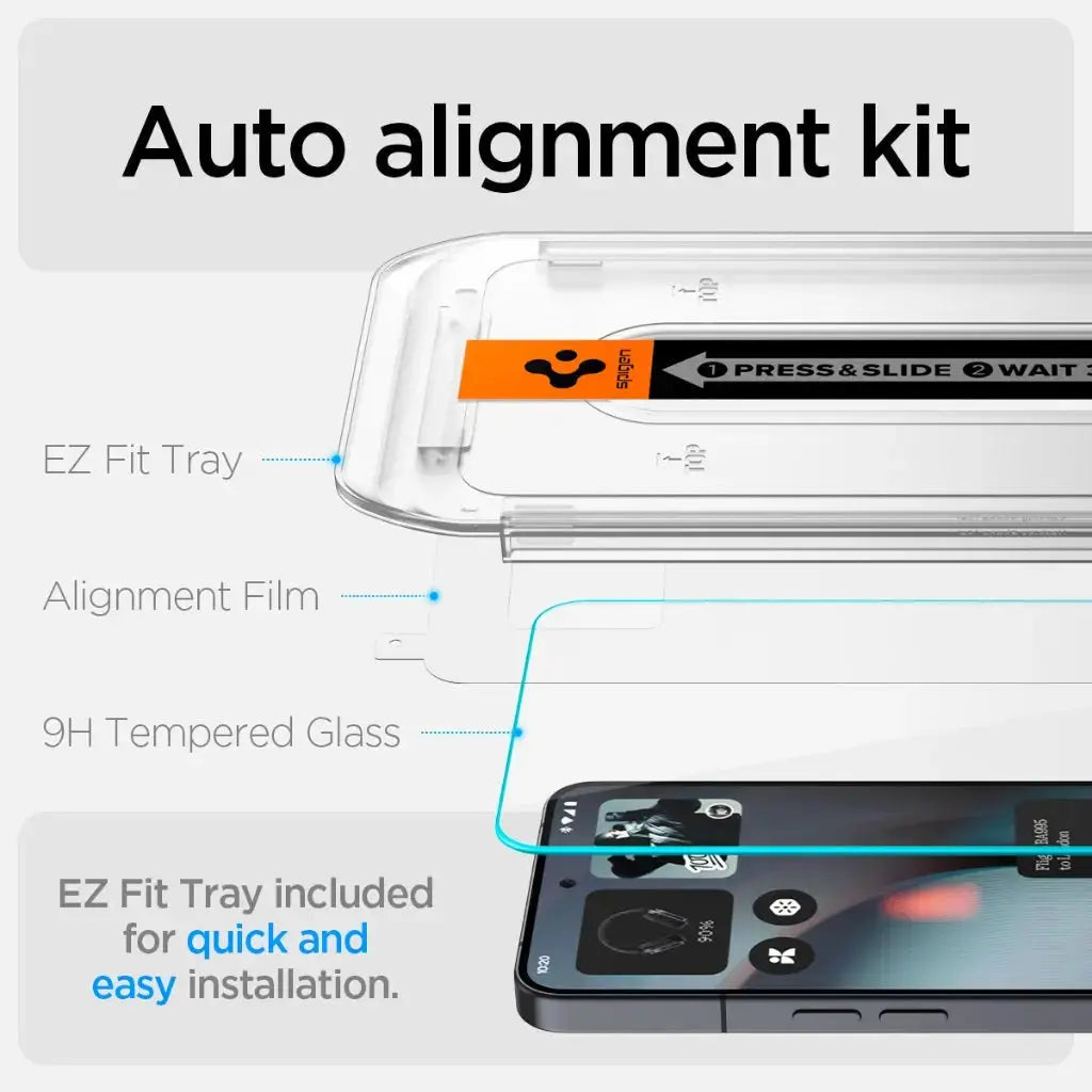 [2 Pack] Nothing Phone 3 Tempered Glass Glas.tR EZ Fit Pro HD Spigen Singapore Singapore