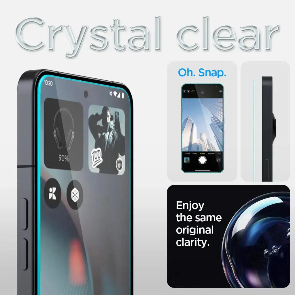 [2 Pack] Nothing Phone 3 Tempered Glass Glas.tR EZ Fit Pro HD Spigen Singapore Singapore