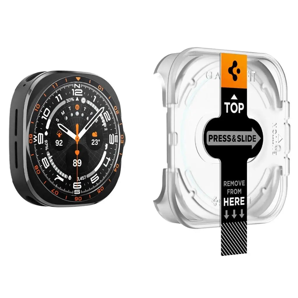 [2 Pack] Samsung Watch Ultra 2 Screen Protector (47mm) EZ FIT GLAS.tR Spigen Singapore Singapore