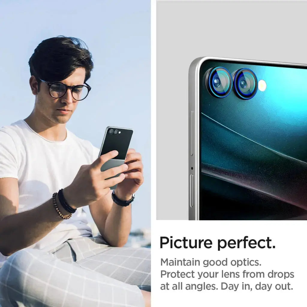 [2 Pack] Galaxy Z Flip 7 Optik Pro HD Lens Protector Glas.tR EZ Fit Spigen Singapore Singapore