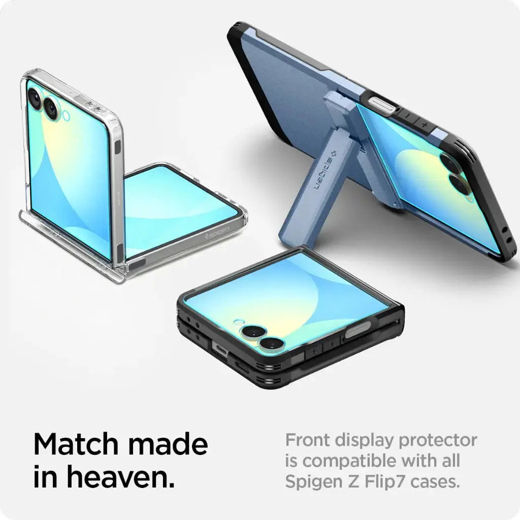 [2 Pack] Galaxy Z Flip 7 Tempered Glass Glas.tR EZ Fit HD Spigen Singapore Singapore