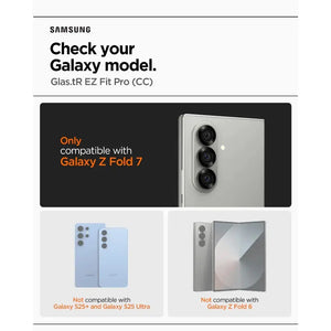 [2 Pack] Galaxy Z Fold 7 Tempered Glass Glas.tR EZ Fit Pro HD Spigen Singapore Singapore