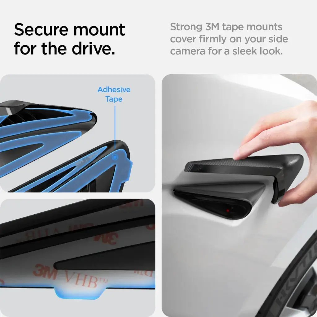Spigen [2 Pack] Tesla Model Y 2025 (Juniper) & Model 3 2025/2024 (Highland) Side Camera Cover Spigen Singapore Singapore