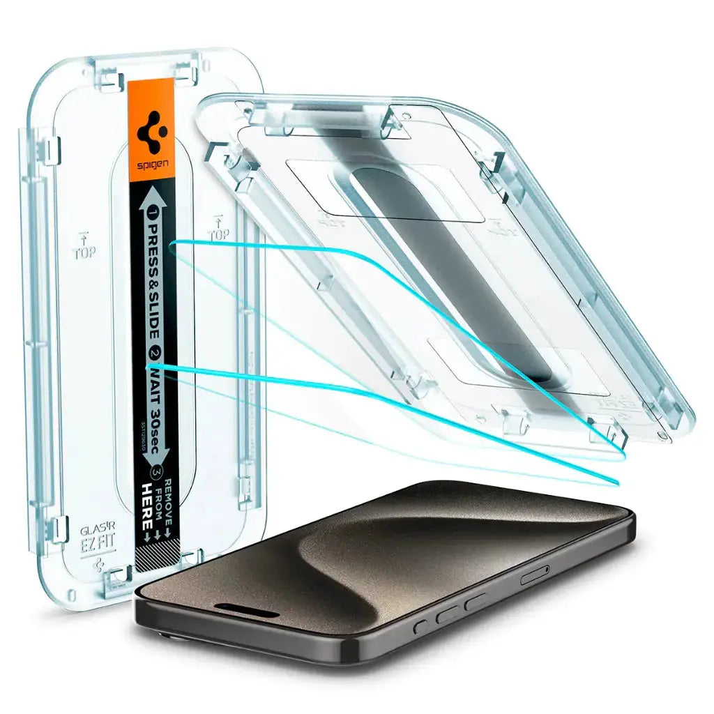 [2 Pack] iPhone 17 / 16 / 15 / 14 / 13 / 12 / 11 Series EZ Fit Screen Protector Spigen Singapore Singapore