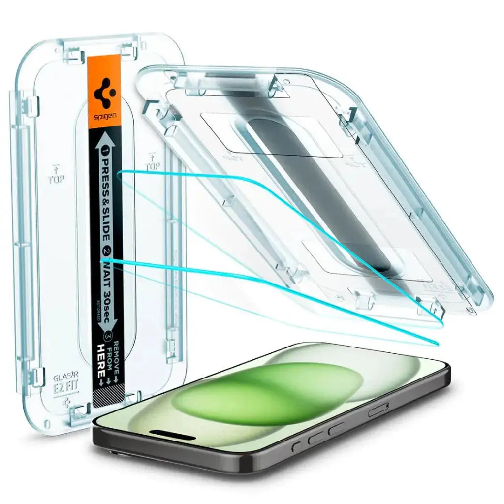[2 Pack] iPhone 17 / 16 / 15 / 14 / 13 / 12 / 11 Series EZ Fit Screen Protector Spigen Singapore Singapore