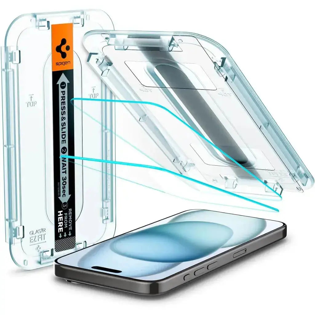 [2 Pack] iPhone 17 / 16 / 15 / 14 / 13 / 12 / 11 Series EZ Fit Screen Protector Spigen Singapore Singapore