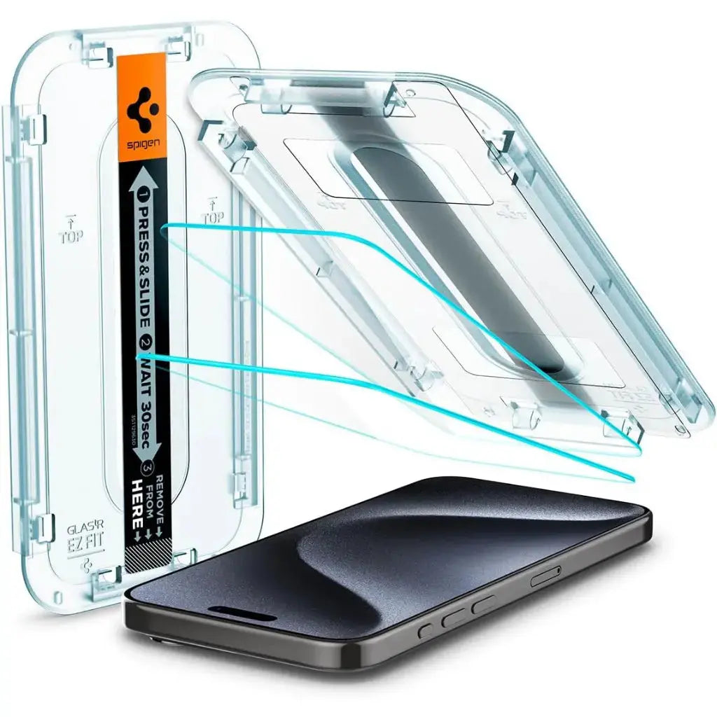 [2 Pack] iPhone 17 / 16 / 15 / 14 / 13 / 12 / 11 Series EZ Fit Screen Protector Spigen Singapore Singapore
