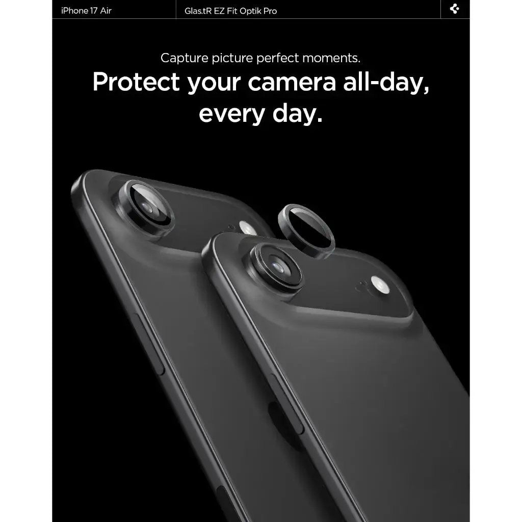 [2 Pack] iPhone Air Camera Lens Protector EZ Fit Optik Pro Spigen Singapore Singapore