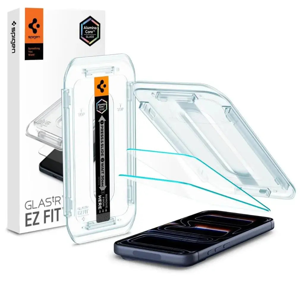 [2 Pack] iPhone 17 / 16 / 15 / 14 / 13 / 12 / 11 Series EZ Fit Screen Protector Spigen Singapore Singapore