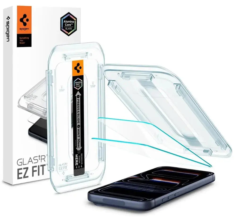[2 Pack] iPhone 17 / 16 / 15 / 14 / 13 / 12 / 11 Series EZ Fit Screen Protector Spigen Singapore Singapore