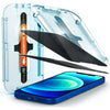 [2 Pack] Spigen iPhone 17e (2026) / iPhone 16e/ iPhone 14/13 Pro/13 Privacy Tempered Glass Glas.tR EZ Fit - Privacy (2P)