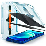 [2 Pack] Spigen iPhone 16e (2025)/ iPhone 14/13 Pro/13 Privacy Tempered Glass Glas.tR EZ Fit - Tech House - Singapore