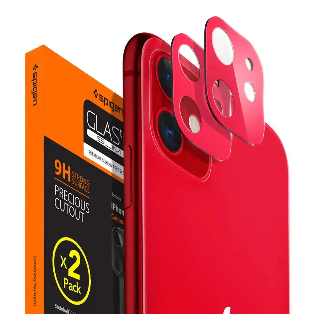 Spigen Iphone Cover For Red Iphone 11 Spigen [2 Pack] IPhone 11