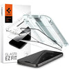 Spigen [2 Pack] iPhone 15 Pro Max Screen Protector Glas.tR EZ Fit - Full Cover