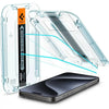 Spigen [2 Pack] iPhone 15 Pro Screen Protector Glas.tR EZ Fit - Transparency