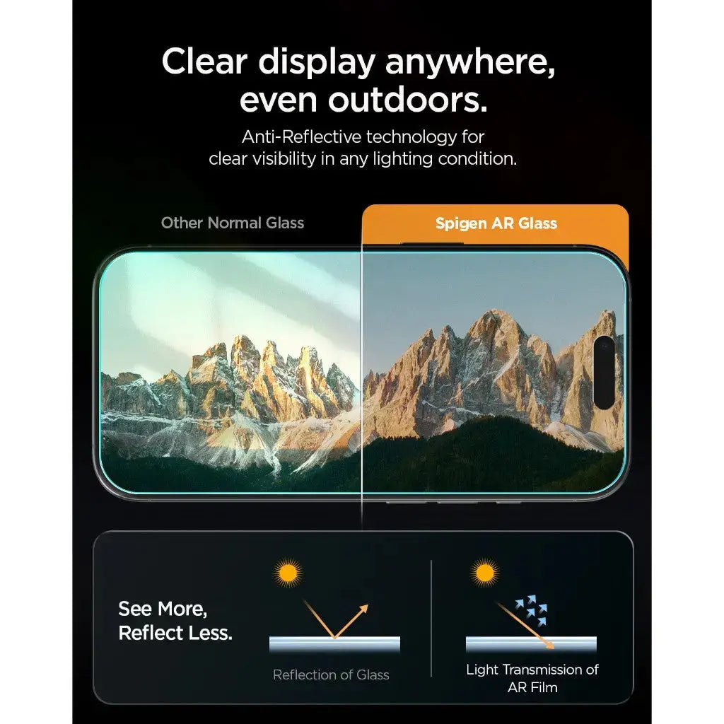 Spigen [2 Pack] iPhone 18 Pro Max / 17 Pro Max Anti-Reflection Screen Protector AlignMaster S Spigen Singapore Singapore