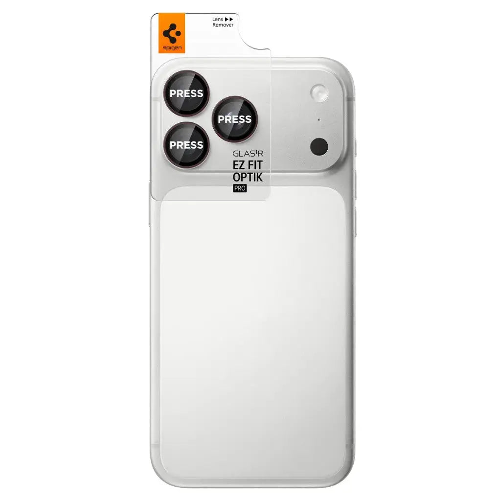 Spigen [2 Pack] iPhone 18 Pro Max / 18 Pro Camera Lens Protector EZ Fit Optik Pro Spigen Singapore Singapore