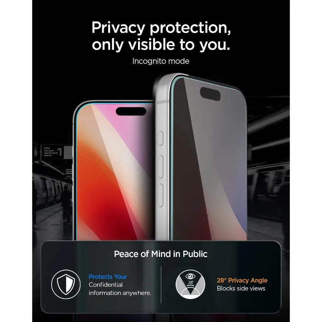 Spigen [2 Pack] iPhone 18 Pro Max Privacy Screen Protector EZ Fit Pro HD Spigen Singapore Singapore
