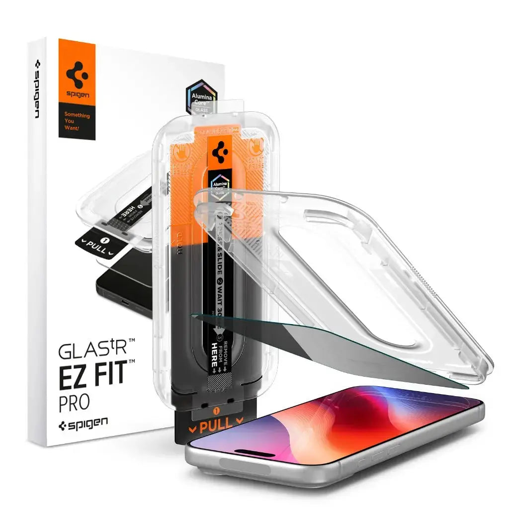 Spigen [2 Pack] iPhone 18 Pro Privacy Screen Protector EZ Fit Pro HD Spigen Singapore Singapore