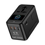 OLLOES GaN 200W Universal Travel Adapter with Smart Digital Display 3 x USB-C 1 x USB-A Fast Charging Tech House Singapore