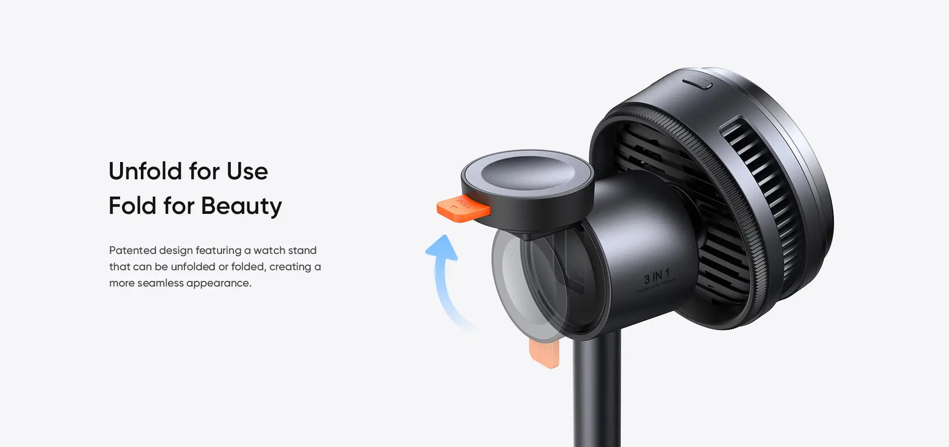 MCDODO Wireless Charger Cooled Qi2.2 3 in 1 Stand Magnetic CH-6170 Mcdodo Singapore