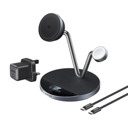 Anker Prime Wireless 3-in-1 Charging Station AirCool Dock Stand Magnetic Charger B25X7 Tech House Singapore