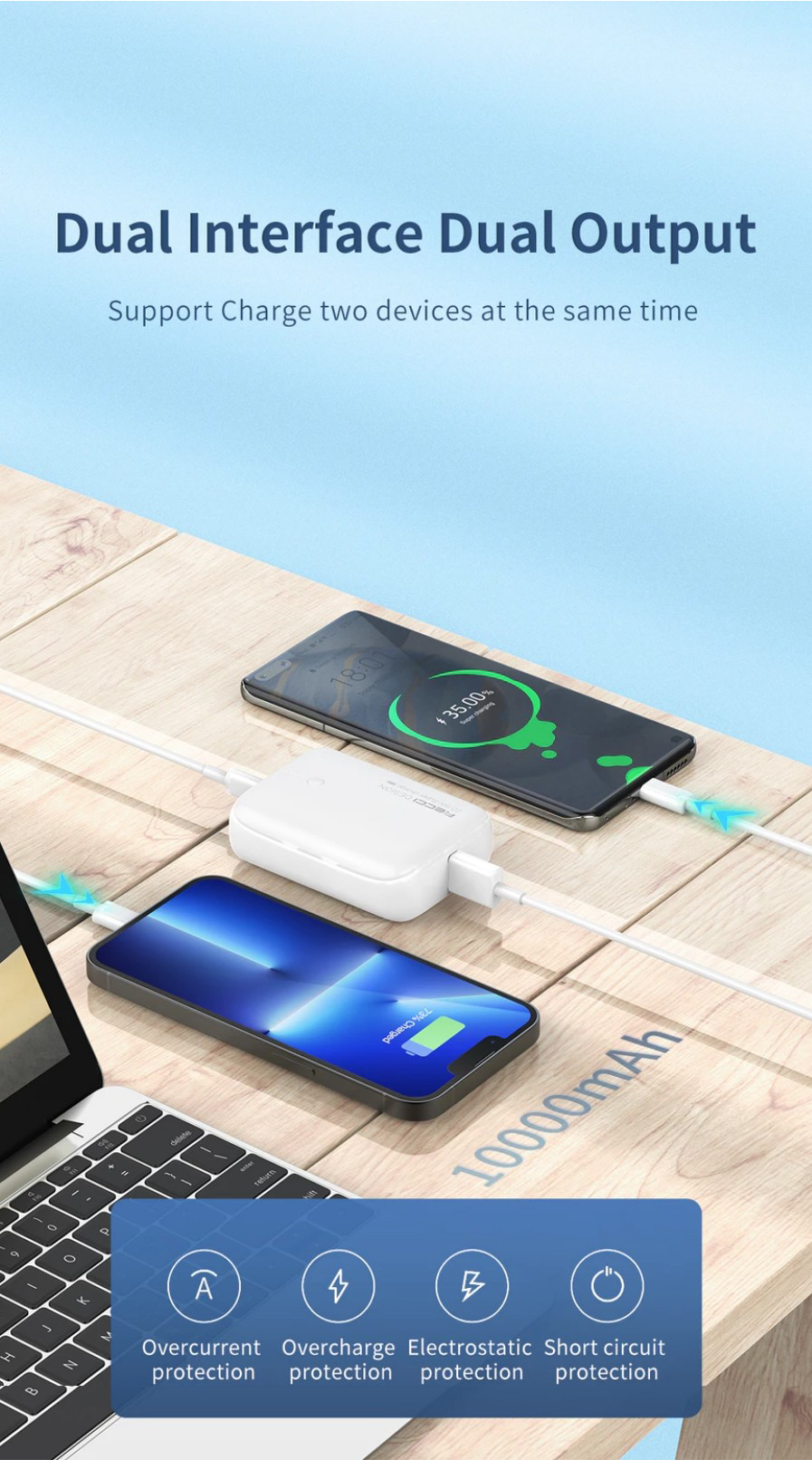 Recci 10000mah PD 20W Mini Power Bank RPB-P32 Tech House Singapore