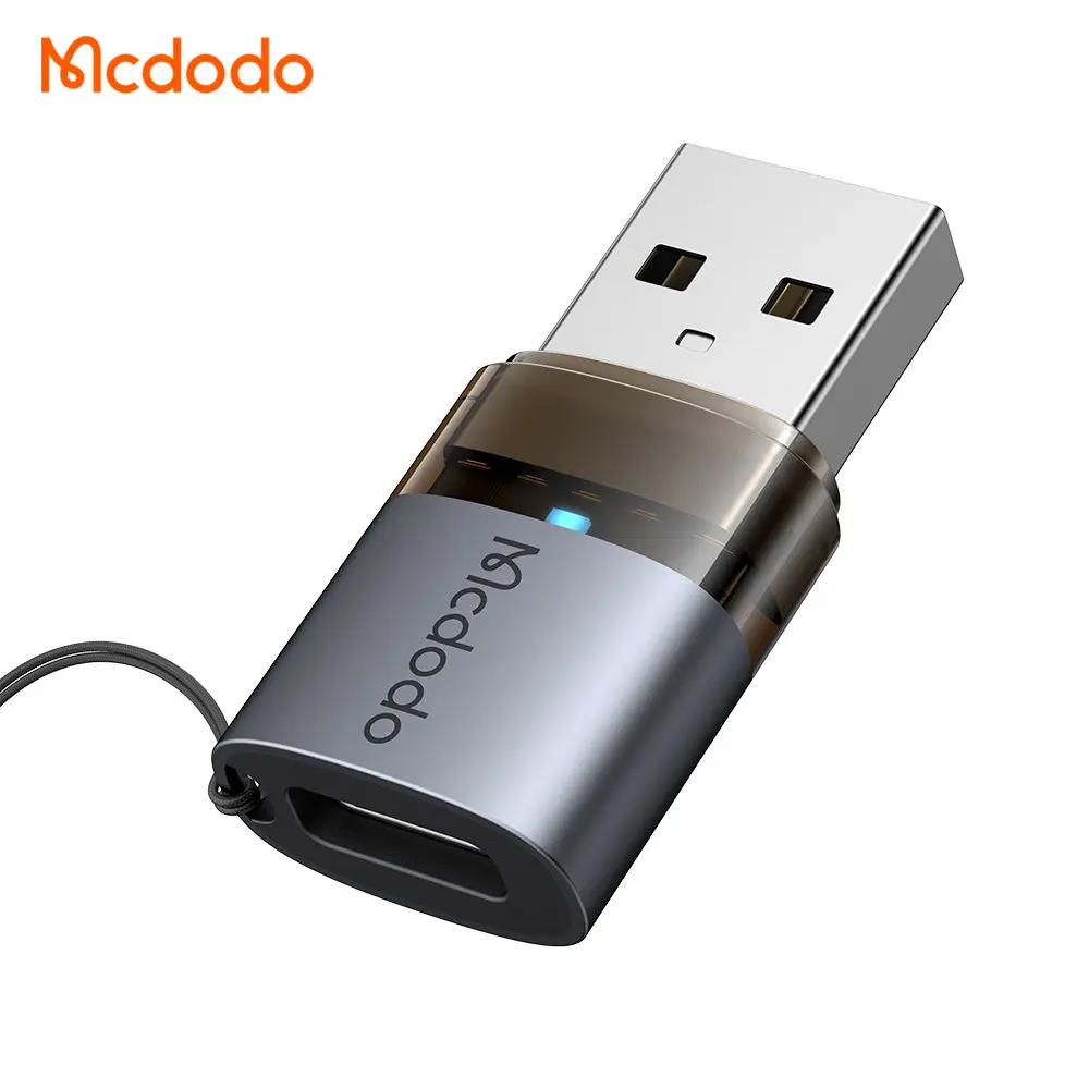Mcdodo USB-C to USB-A 3.0 Fast 5Gbps Data Transfer Adapter with Indicator Lights and Lanyard OT-7580 Tech House Singapore