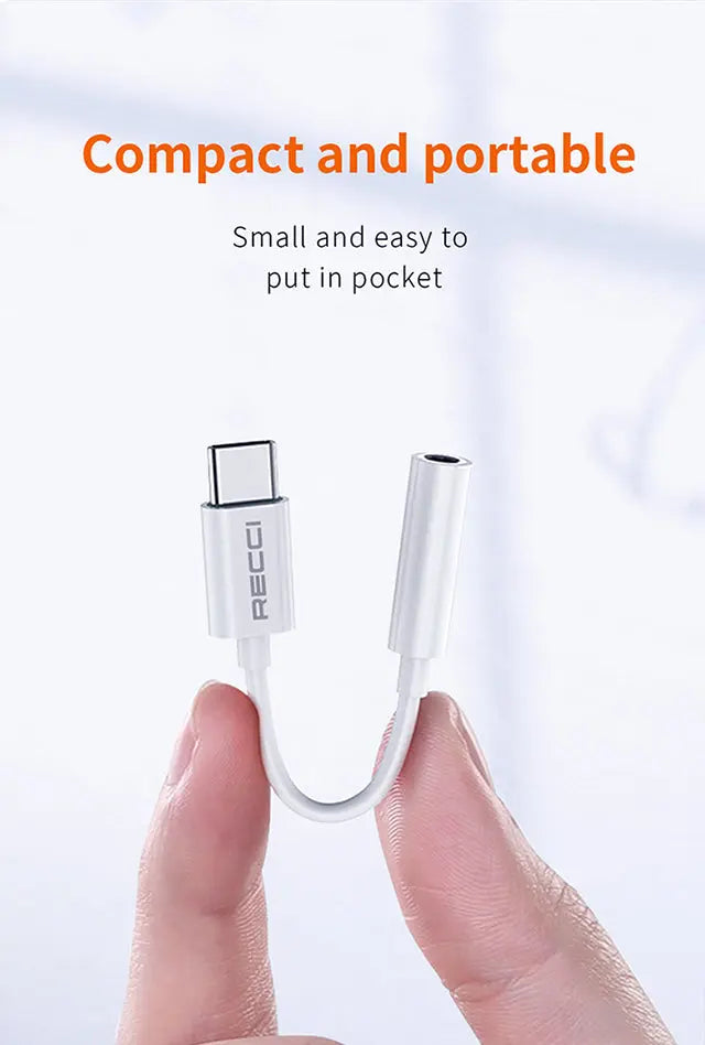 Recci Type C to 3.5MM Adapter RDS-A03 Tech House Singapore