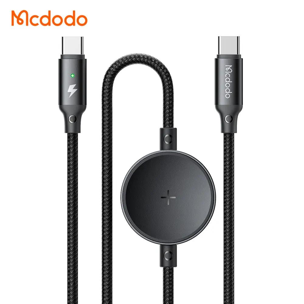 Mcdodo 2-in-1 USB-C to USB-C Cable 60W Fast Charging with Wireless Charger for Galaxy Watch (1.5M) CA-4170 Tech House Singapore