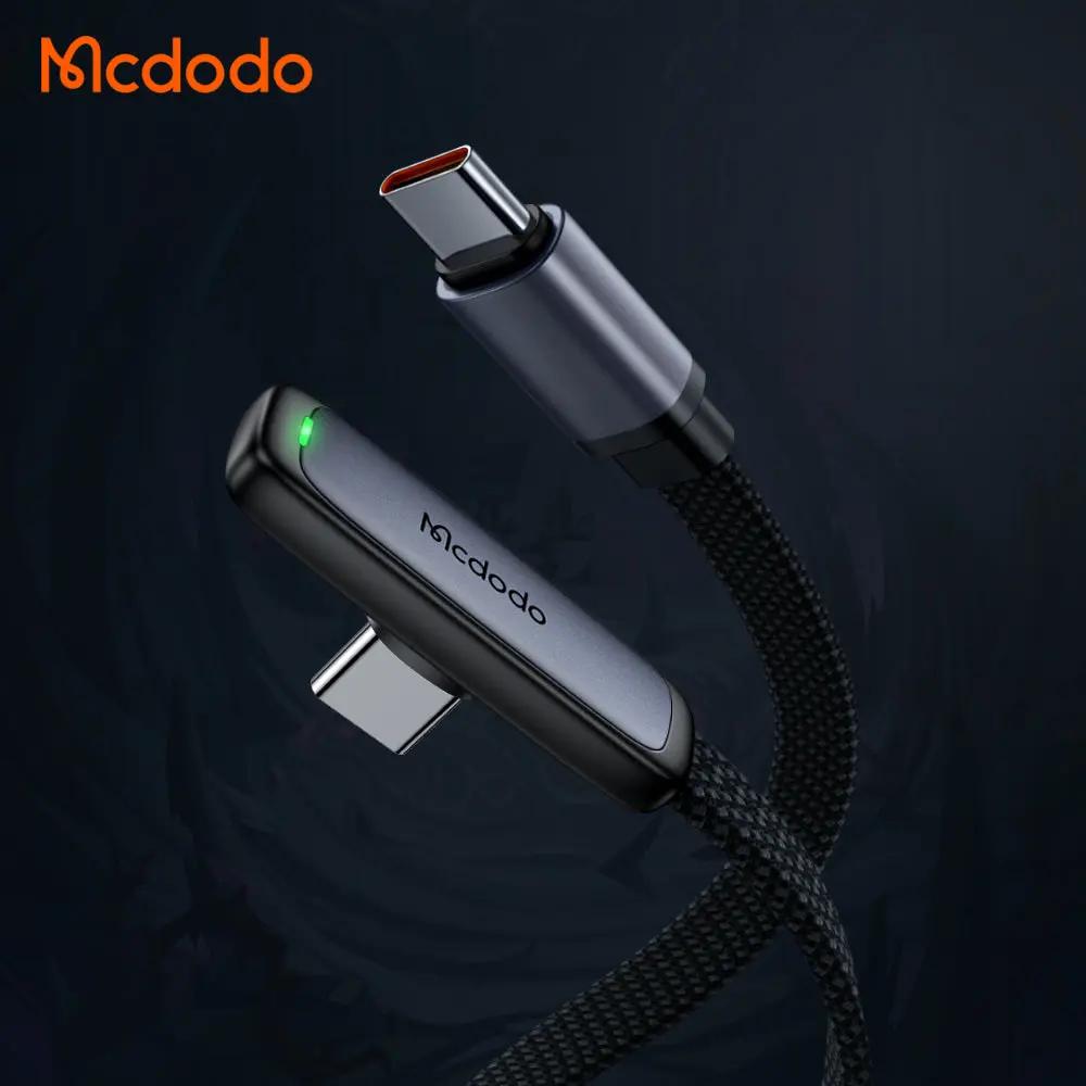 MCDODO USB-C to USB-C Cable 65W Fast Charging (1.8M) 90 Degree Cable CA-3361 Tech House Singapore