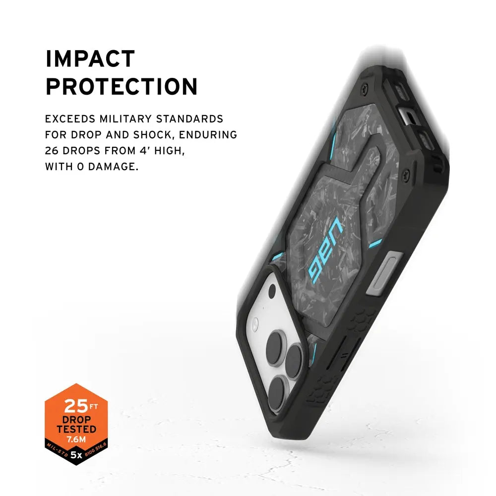 UAG iPhone 18 Pro / iPhone 17 Pro Case 6.3" Monarch Pro Forged Magnetic Phone Case Covered Capture Button Tech House Singapore
