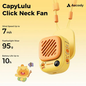 Aecooly x CapyLulu Portable Handheld Fan Air Gimbal Portable Mini Desk Fan Portable Mini Neck Fan Tech House Singapore