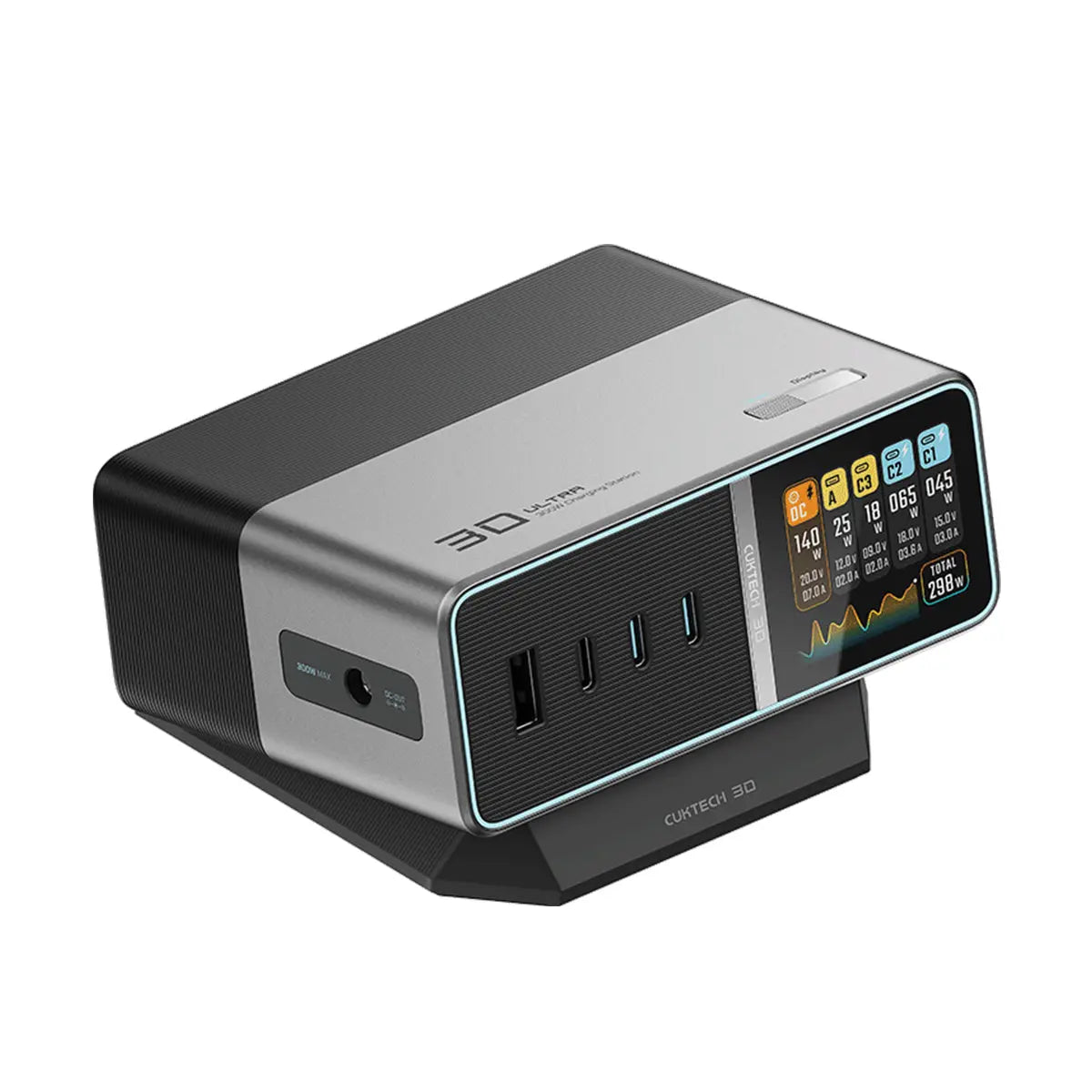 CUKTECH 30 Charging Station Ultra Multi-Port 300W Max Fast Charging Tech House Singapore