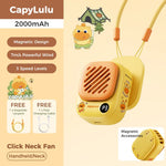 Aecooly x CapyLulu Portable Handheld Fan Air Gimbal Portable Mini Desk Fan Portable Mini Neck Fan Tech House Singapore