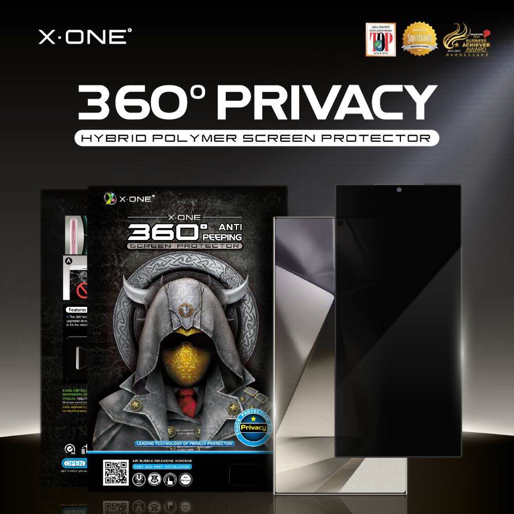 X-One Galaxy S24 Ultra Privacy Screen Protector 360 Privacy Anti Shock X-One