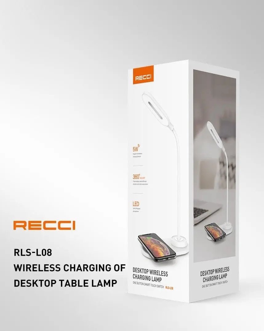 Recci Wireless Charger with Desk Lamp RLS-L08 Tech House Singapore