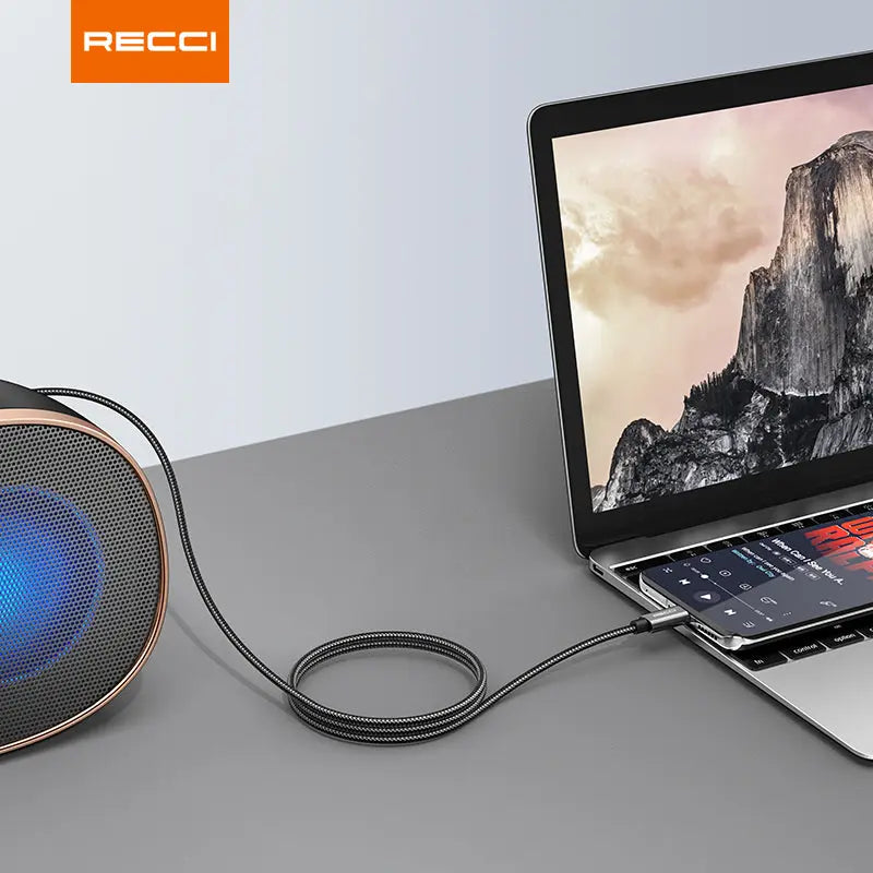 Recci Type C to 3.5 AUX Cable RH03 Tech House Singapore