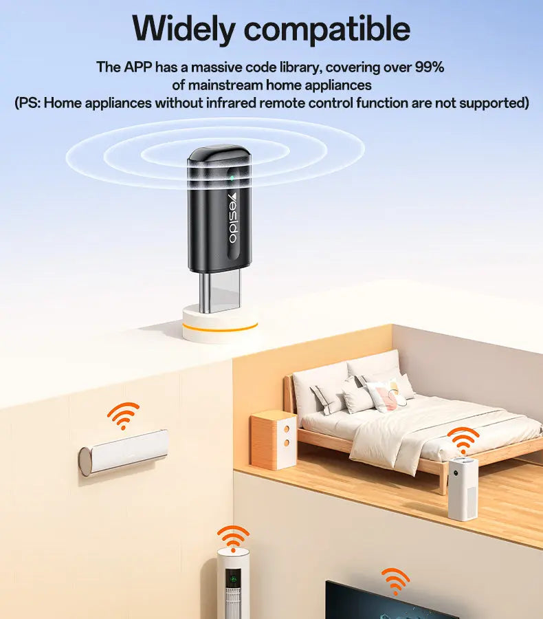 YESIDO Mobile Smart Remote Control USB C EC26C Mcdodo Singapore