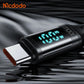 Mcdodo USB-C to USB-C Cable 100W Fast Charging (1.2M) with Digital Display CA-1100 Tech House Singapore