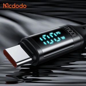 Mcdodo USB-C to USB-C Cable 100W Fast Charging (1.2M) with Digital Display CA-1100 Tech House Singapore