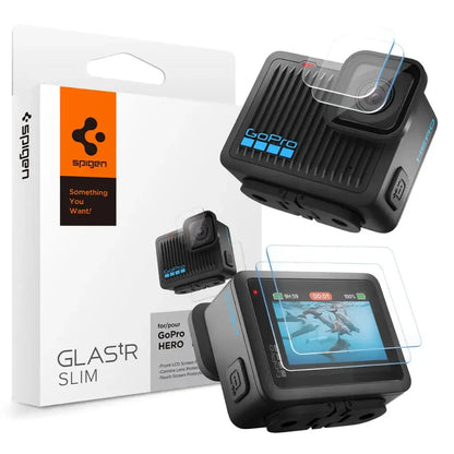 [4 Pack] Spigen GoPro Hero 4K Screen Protector Glas tR Slim (2Pack Camera Lens Protectors + 2Pack Touch Screen Protectors) - Tech House - Singapore
