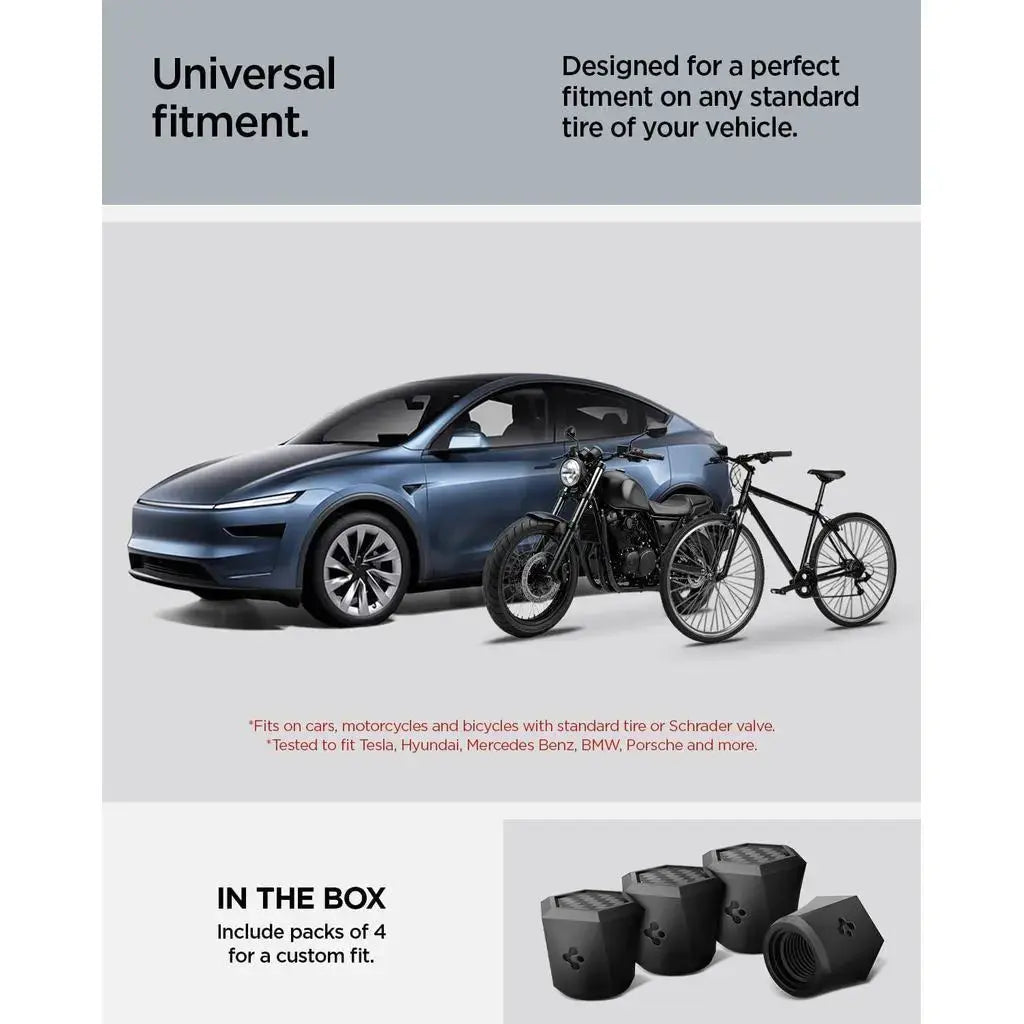 [4 Pack] Universal Magnetic Car Tire Valve Cap VS100 Spigen Singapore Singapore