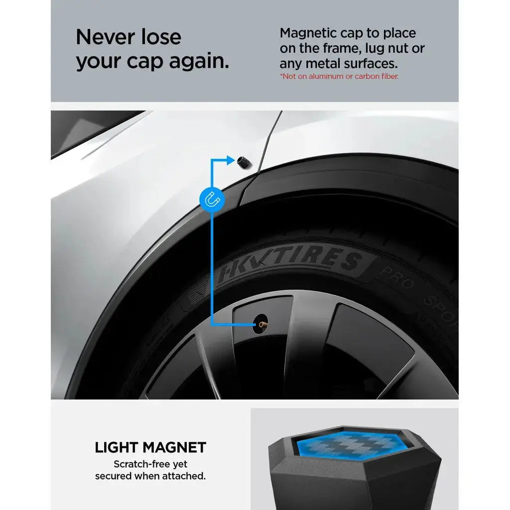 [4 Pack] Universal Magnetic Car Tire Valve Cap VS100 Spigen Singapore Singapore