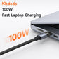 Mcdodo 2-in-3 Cable 100W Fast Charging (1.2M) Transparent Cable with Charging Light CA-7260 Tech House Singapore