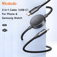 Mcdodo 2-in-1 USB-C to USB-C Cable 60W Fast Charging with Wireless Charger for Galaxy Watch (1.5M) CA-4170 Tech House Singapore