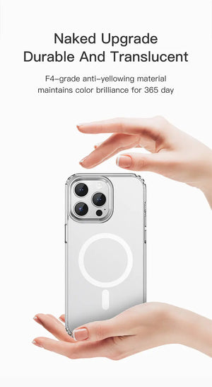 Recci iPhone15/ 15 Plus/15 Pro/15 Pro Max Crystal Clear Magnetic Case Tech House Singapore